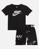 Nike Kids' Club Brand Energy Shorts Set Black