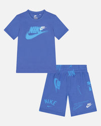Nike Kids' Club Brand Energy Shorts Set Blue