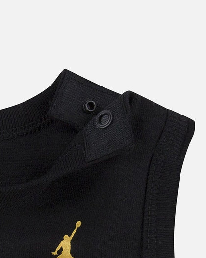 Jordan Infant Basketball 23 Jersey 3 Piece Set Black/Gold