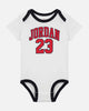 Jordan Infant Jumpamn 23 Jersey Bodysuit Set 3 Pack Black