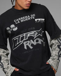 Loiter Performance Layered Long Sleeve T-Shirt Black