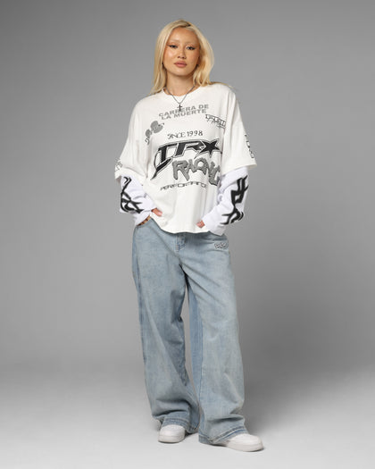 Loiter Performance Layered Long Sleeve T-Shirt Off White