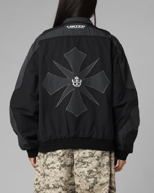 Loiter Club Classic Track Jacket Black