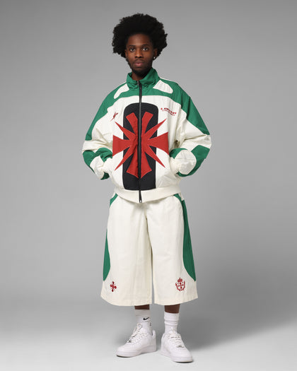 Loiter Club Classic Track Jacket White/Green