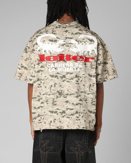 Loiter Bullrush Premium T-Shirt Digi Camo