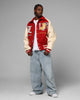 Loiter Heaven Varsity Jacket Red/Off White