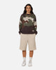 Carre Camo Brushed Sweater Woodland Camo