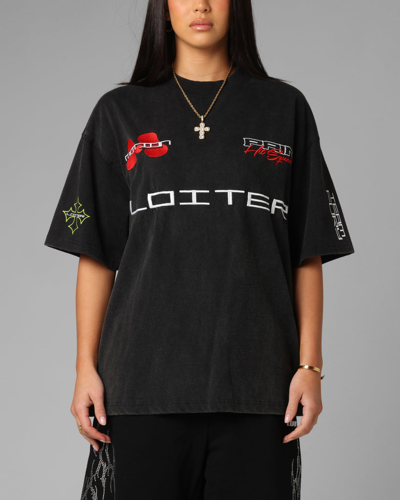 Loiter Racing Premium T-Shirt Charcoal | Culture Kings