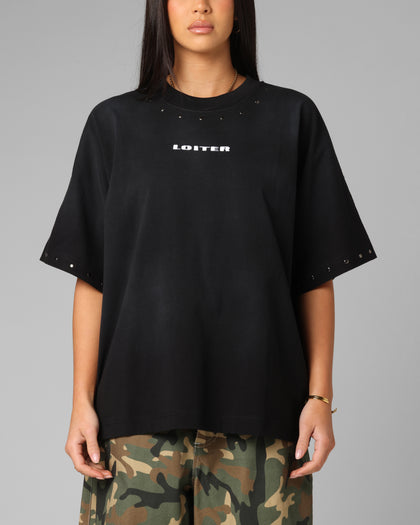 Loiter Opaque Boxy T-Shirt Black