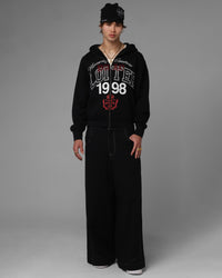 Loiter Drop Out Zip Hoodie Black