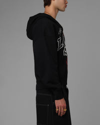 Loiter Drop Out Zip Hoodie Black