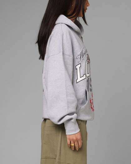 Loiter Drop Out Zip Hoodie Grey