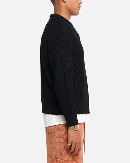 XXIII 3/4 Zip College Jumper Black