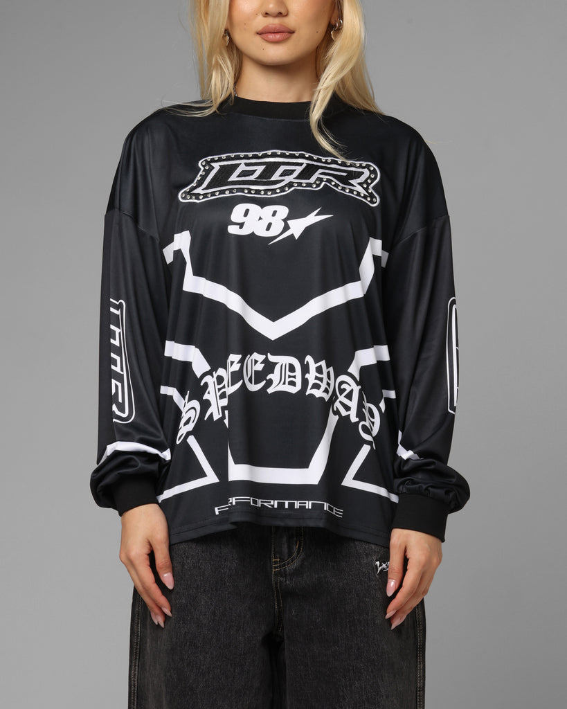 Loiter Thrill Racing Long Sleeve T-Shirt Black | Culture Kings