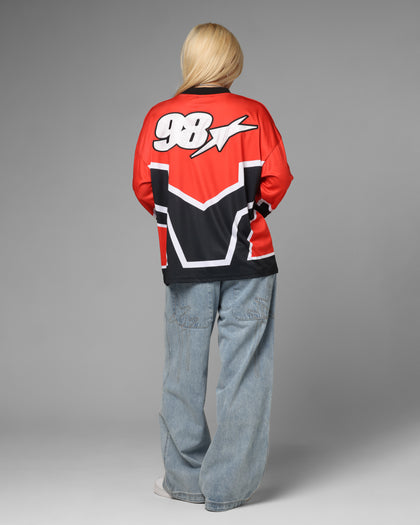 Loiter Thrill Racing Long Sleeve T-Shirt Red