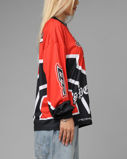 Loiter Thrill Racing Long Sleeve T-Shirt Red