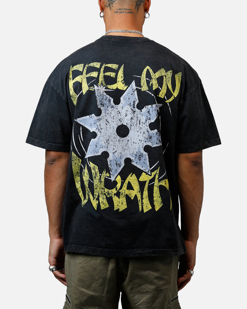 73Studio x South Park Lets Fighting Love Heavyweight T-Shirt Black Acidwash