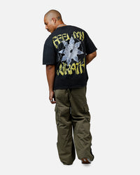 73Studio x South Park Lets Fighting Love Heavyweight T-Shirt Black Acidwash