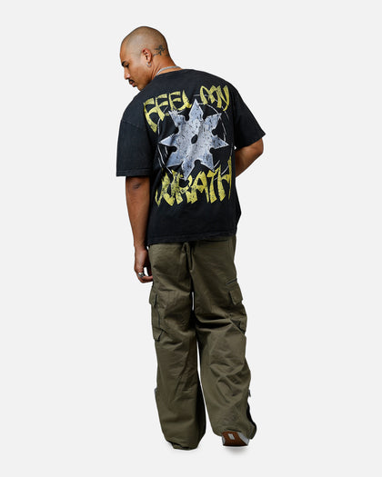 73Studio x South Park Lets Fighting Love Heavyweight T-Shirt Black Acidwash