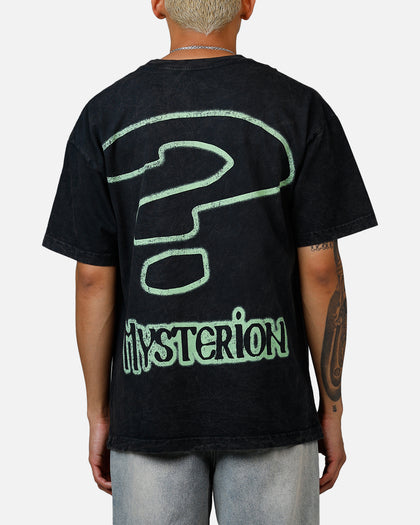 73Studio x South Park Mysterion Heavyweight T-Shirt Black Acidwash