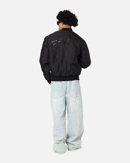 Saint Morta Gothic Noir Bomber Jacket Black