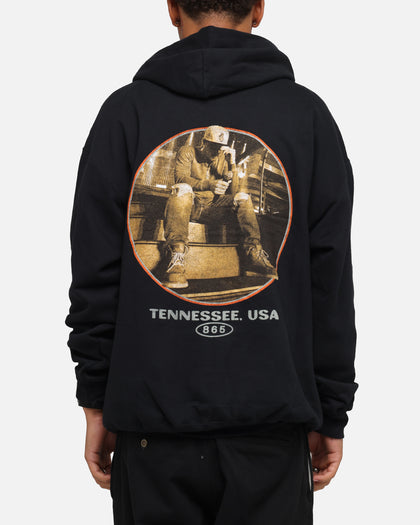 Morgan Wallen Morgan Tennessee Hoodie Washed Black