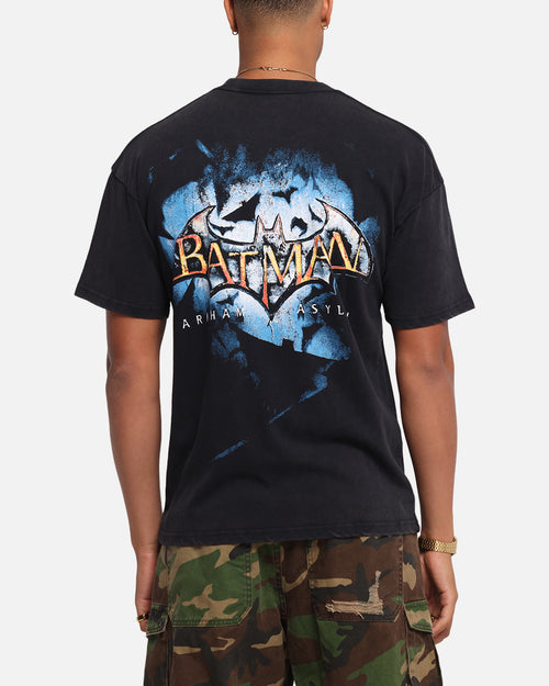 73Studio X DC Batman Arkham Asylum Vintage T-Shirt Black Acidwash