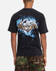 73Studio X DC Batman Arkham Asylum Vintage T-Shirt Black Acidwash