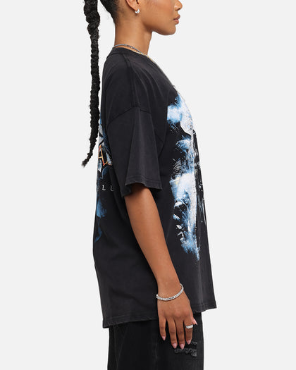 73Studio X DC Batman Arkham Asylum Vintage T-Shirt Black Acidwash