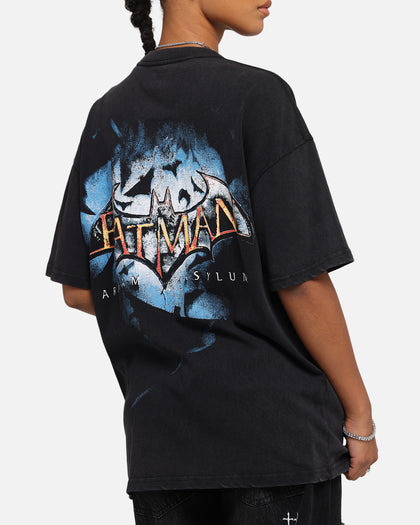 73Studio X DC Batman Arkham Asylum Vintage T-Shirt Black Acidwash
