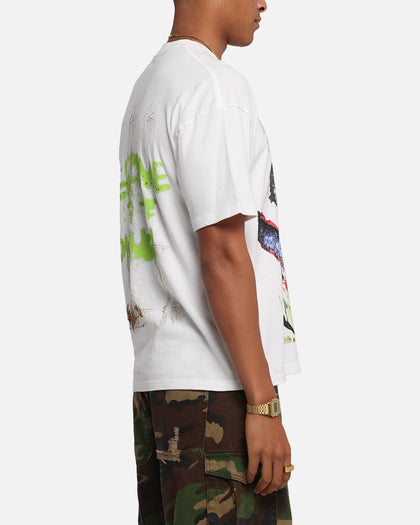 73Studio X DC Batman Joker Arkham Asylum Vintage T-Shirt Off White