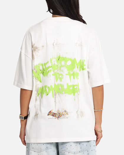 73Studio X DC Batman Joker Arkham Asylum Vintage T-Shirt Off White