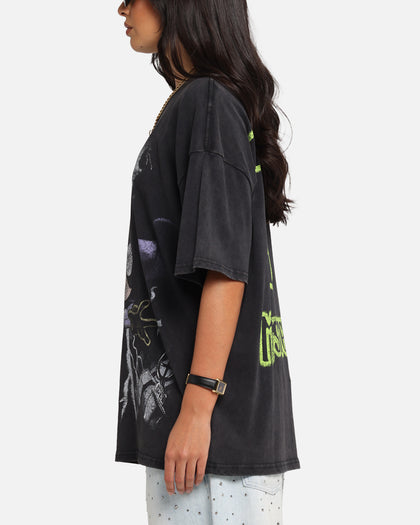 73Studio X South Park Mysterion Vintage T-Shirt Black Acidwash