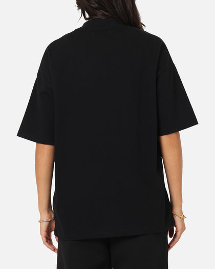 Ed Hardy Dagger Rhinestone Crop T-Shirt Black