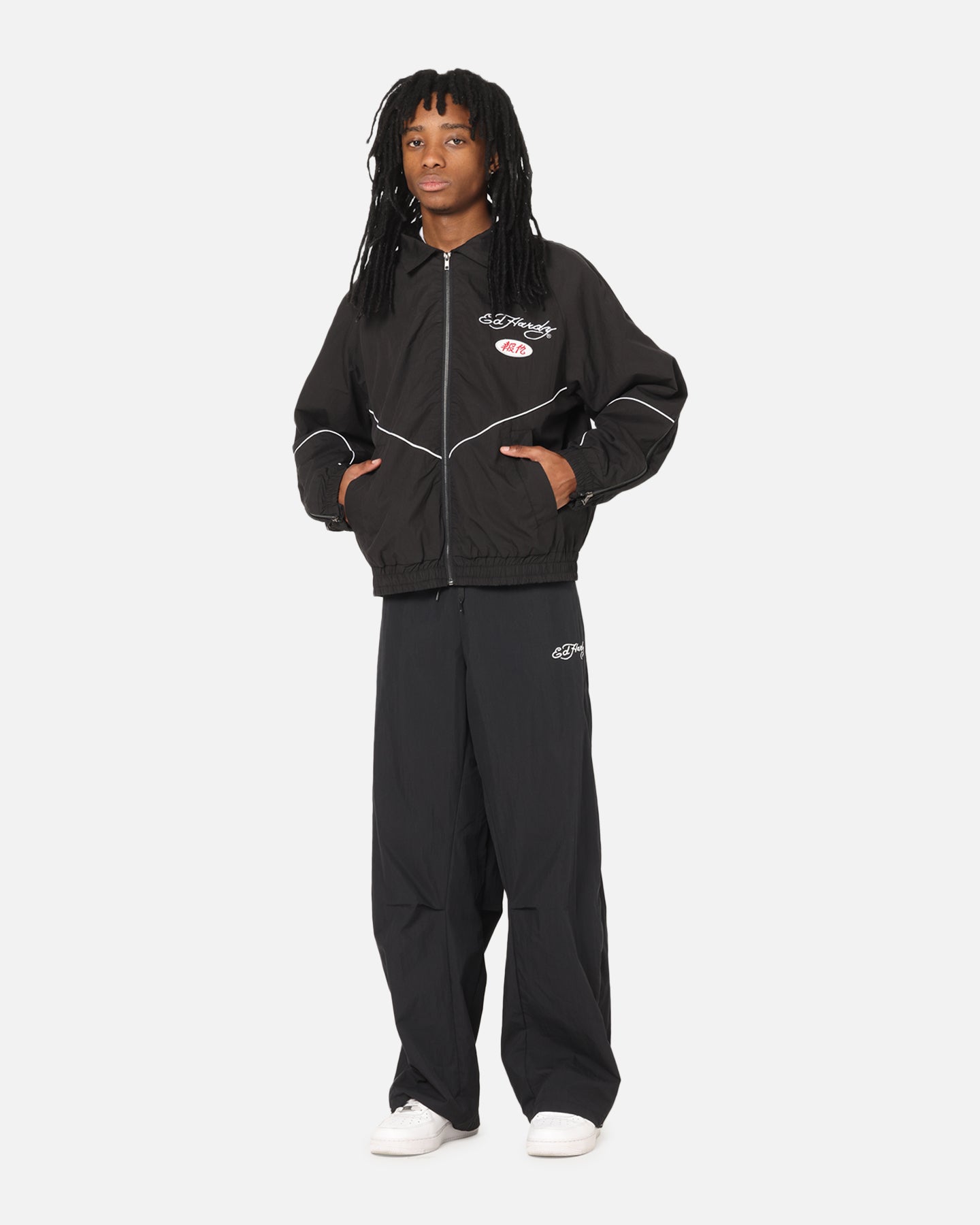 Ed Hardy Zip Track Jacket Black | Culture Kings