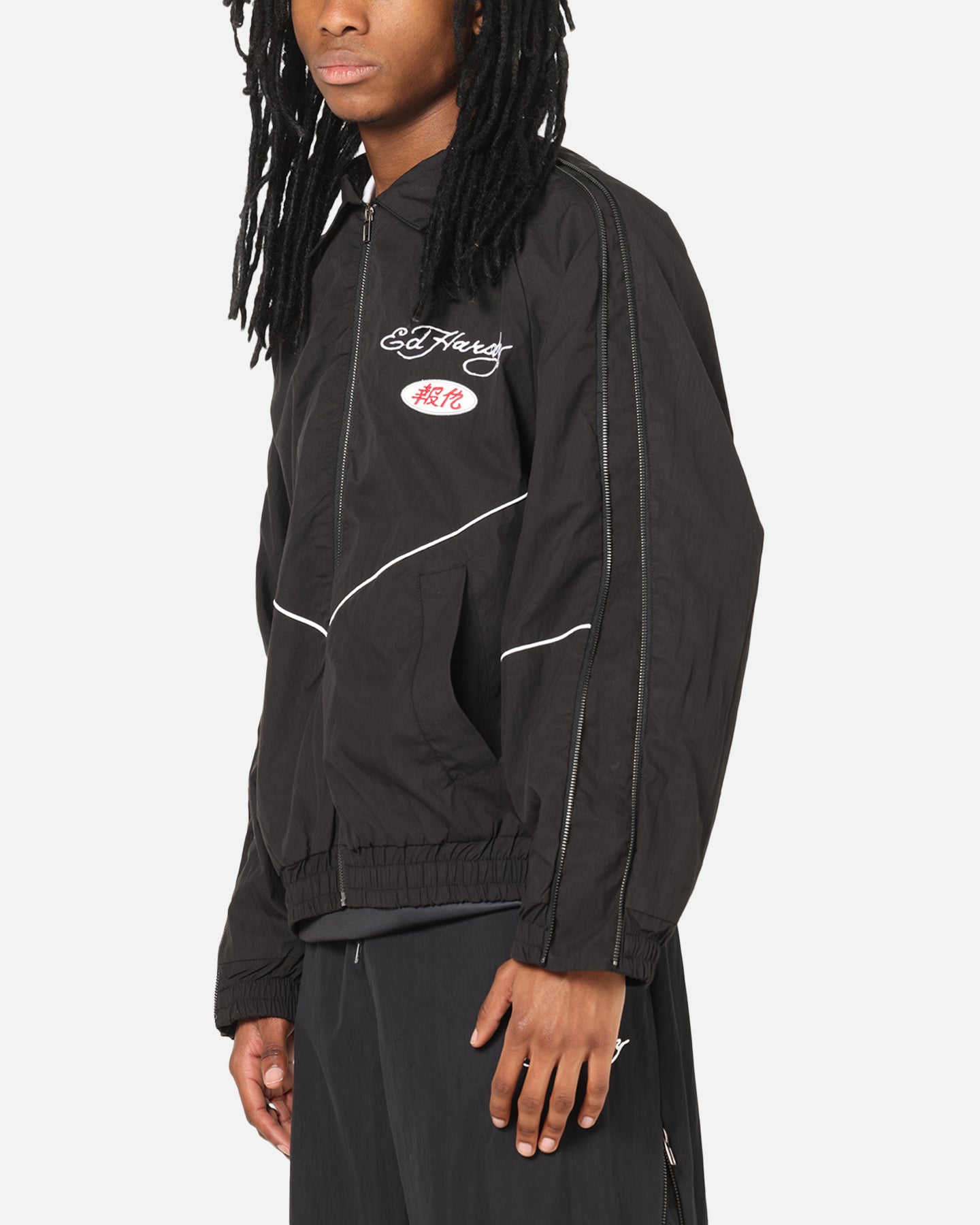 Ed Hardy Zip Track Jacket Black | Culture Kings