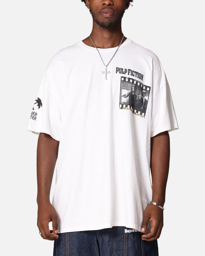 Pulp Fiction Montage T-Shirt White Vintage