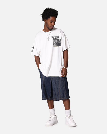 Pulp Fiction Montage T-Shirt White Vintage