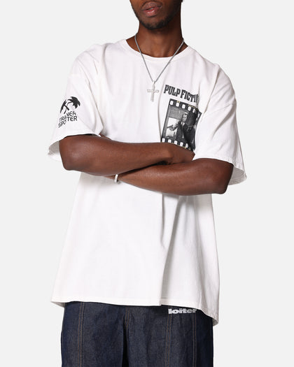 Pulp Fiction Montage T-Shirt White Vintage