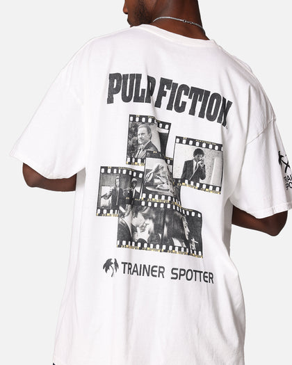 Pulp Fiction Montage T-Shirt White Vintage