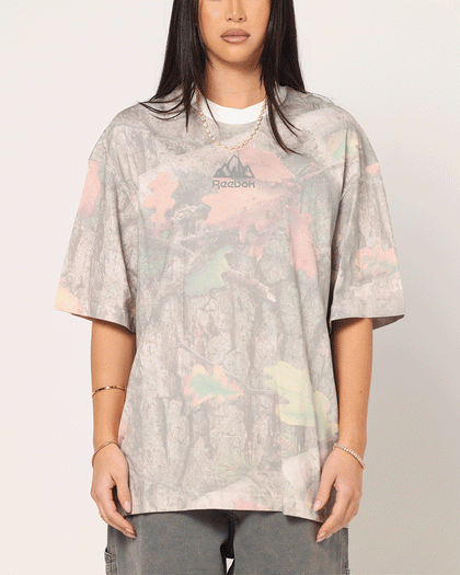 Reebok X Market All Over Print T-Shirt Real Tree Camo