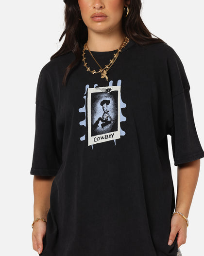 73Studio Disney Pixar Toy Story Woody Vintage T-Shirt Black Acidwash