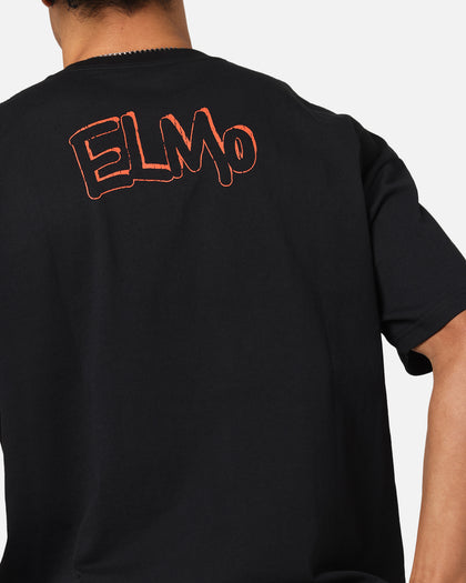 American Thrift X Sesame Street Elmo Grail Heavy T-Shirt Black