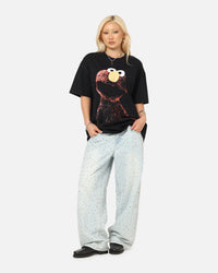 American Thrift X Sesame Street Elmo Grail Heavy T-Shirt Black