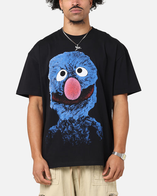 American Thrift X Sesame Street Grover Grail Heavy T-Shirt Black