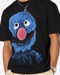 American Thrift X Sesame Street Grover Grail Heavy T-Shirt Black