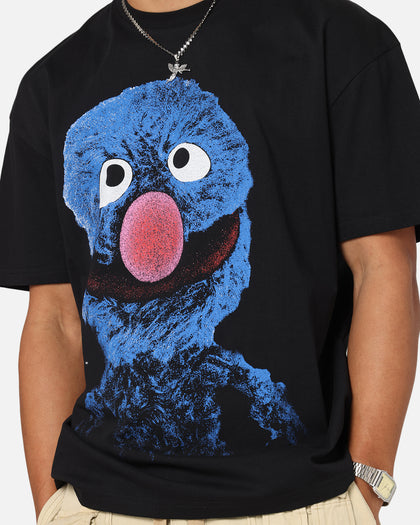 American Thrift X Sesame Street Grover Grail Heavy T-Shirt Black