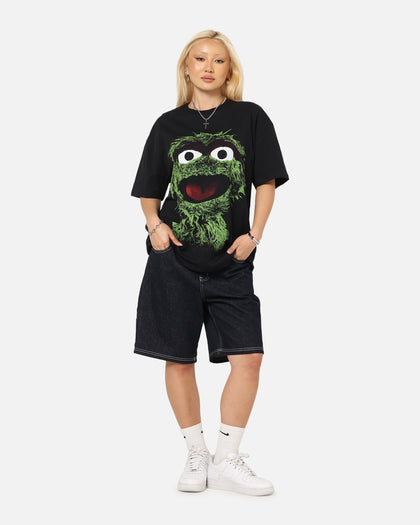 American Thrift X Sesame Street Oscar The Grouch Grail Heavy T-Shirt Black