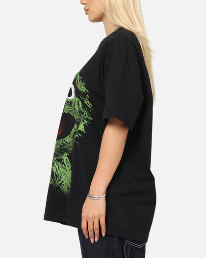 American Thrift X Sesame Street Oscar The Grouch Grail Heavy T-Shirt Black