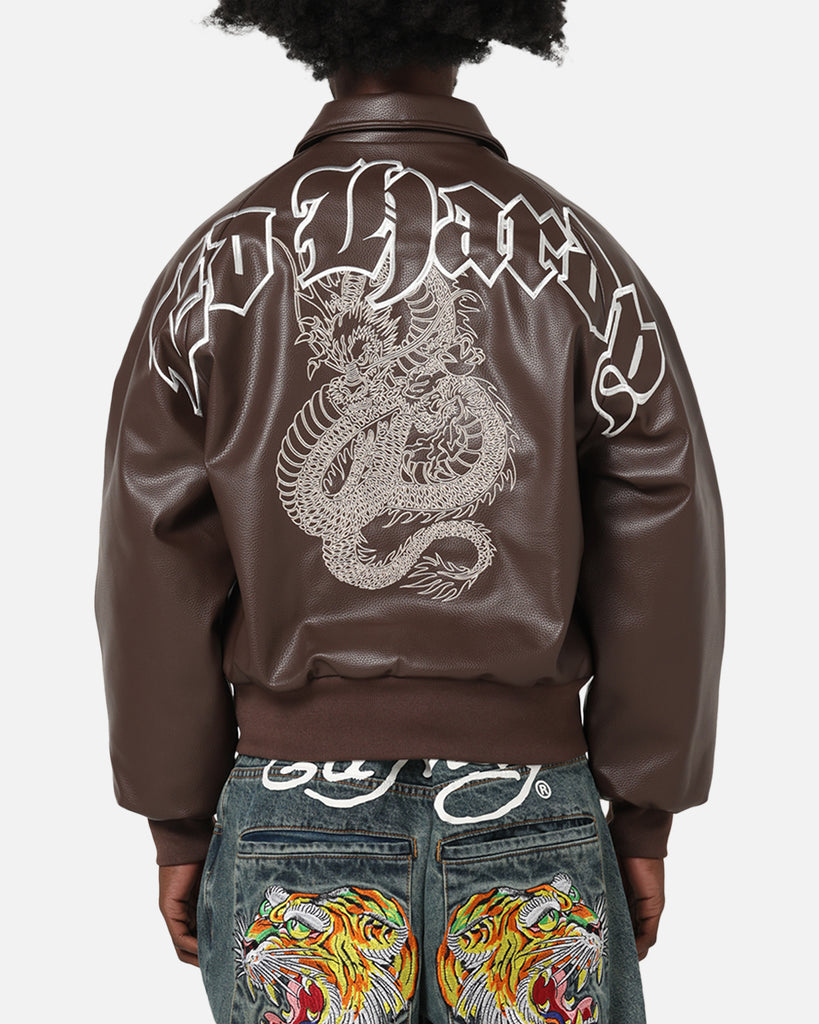 ed hardy riders jacket 値下げ不可 Ed Hardy Shinjuku Leather Jacket Brown | Culture Kings